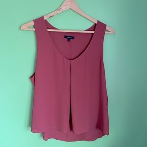 Sleeveless blouse, Color Pink family, double lining.
